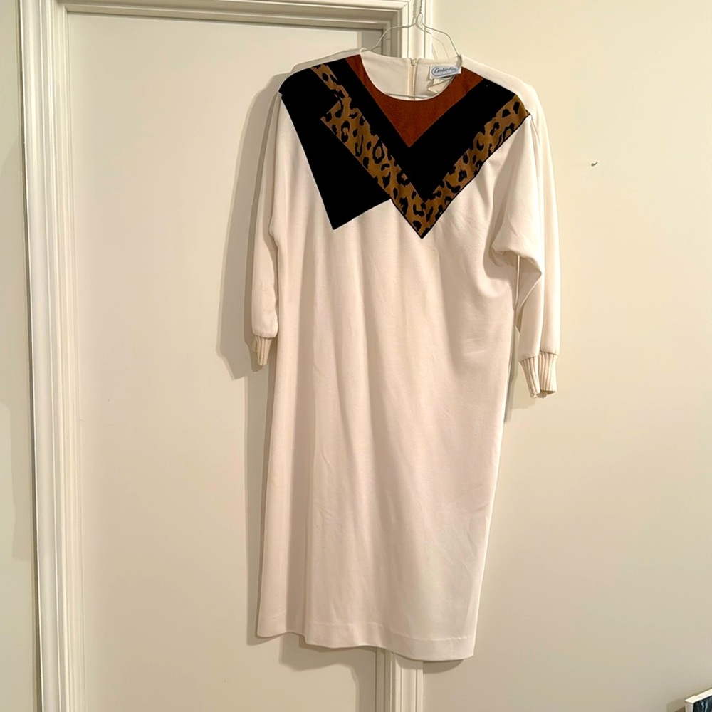Vintage cotton abstract dress